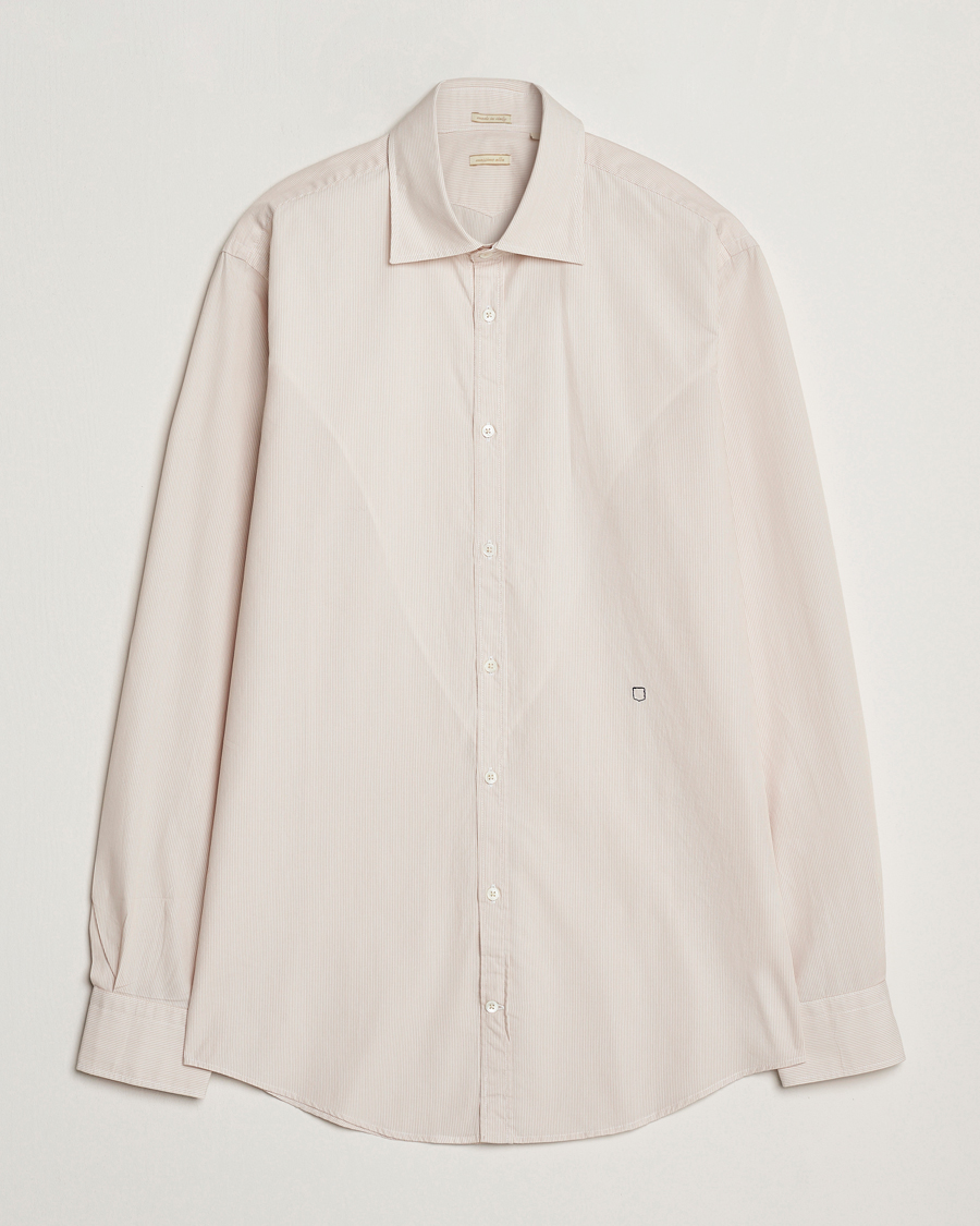 Herr | Skjortor | Massimo Alba | Genova Casual Shirt Beige Stripe