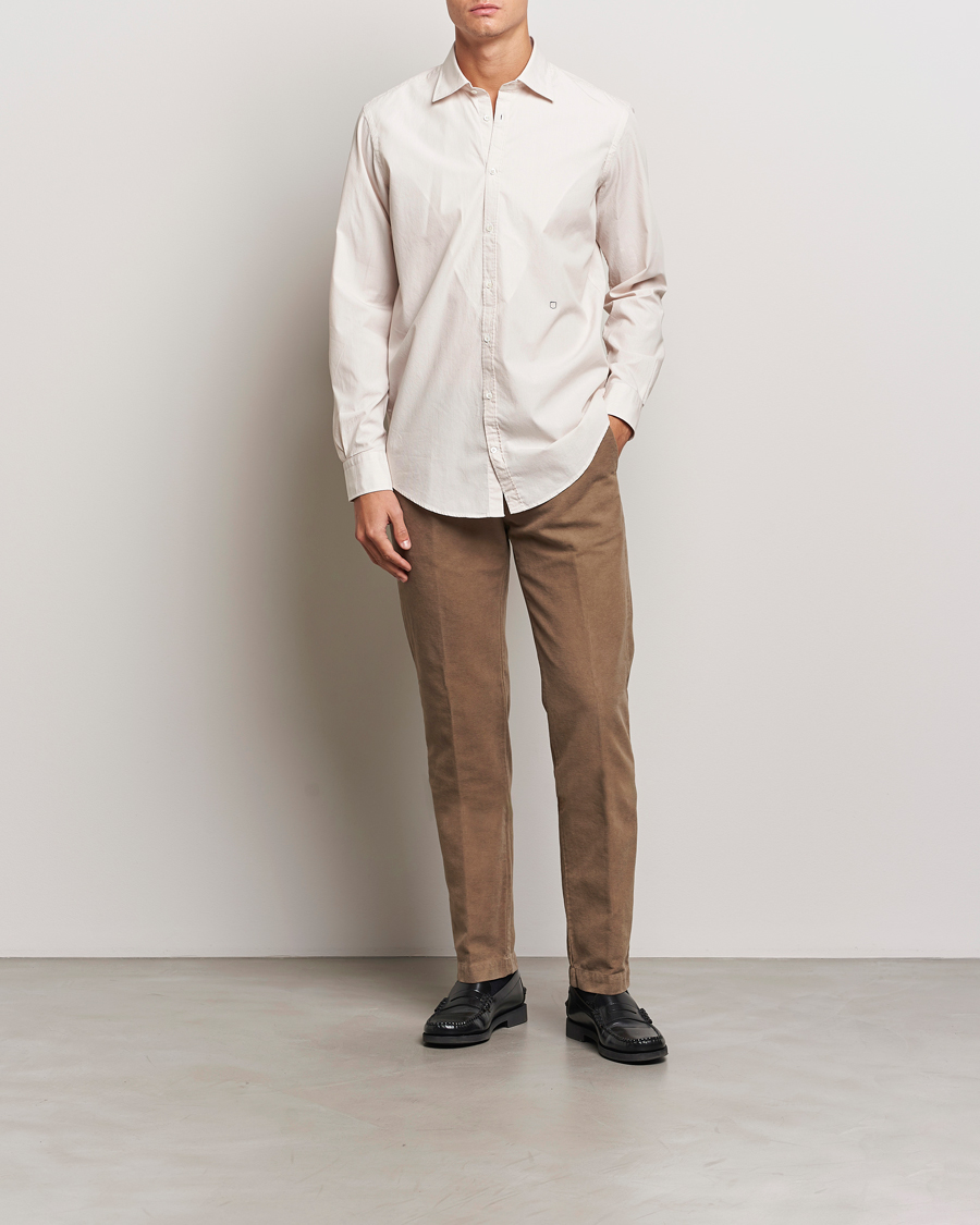 Herr | Skjortor | Massimo Alba | Genova Casual Shirt Beige Stripe
