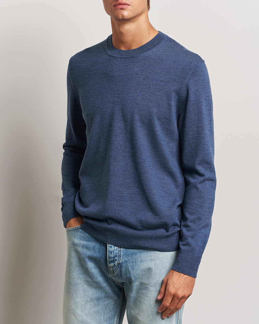 Herr | Tröjor | NN07 | Ted Merino Crew Neck Pullover Bearing Sea