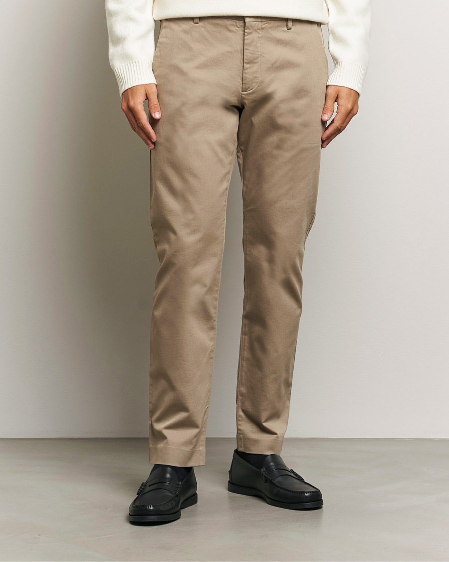 Herr | Byxor | NN07 | Theo Regular Fit Stretch Chinos Timber Wolf