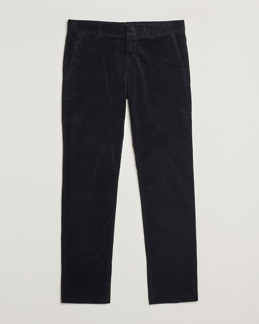 Herr | Byxor | NN07 | Theo Regular Fit Corduroy Chinos Black