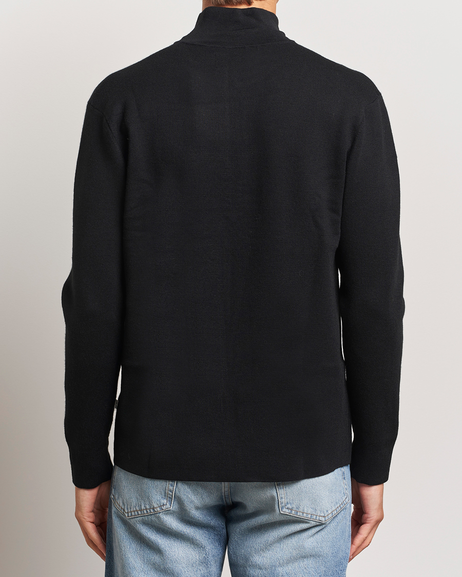 Herr | Tröjor | NN07 | Harald Cotton/Modal Half Zip Black