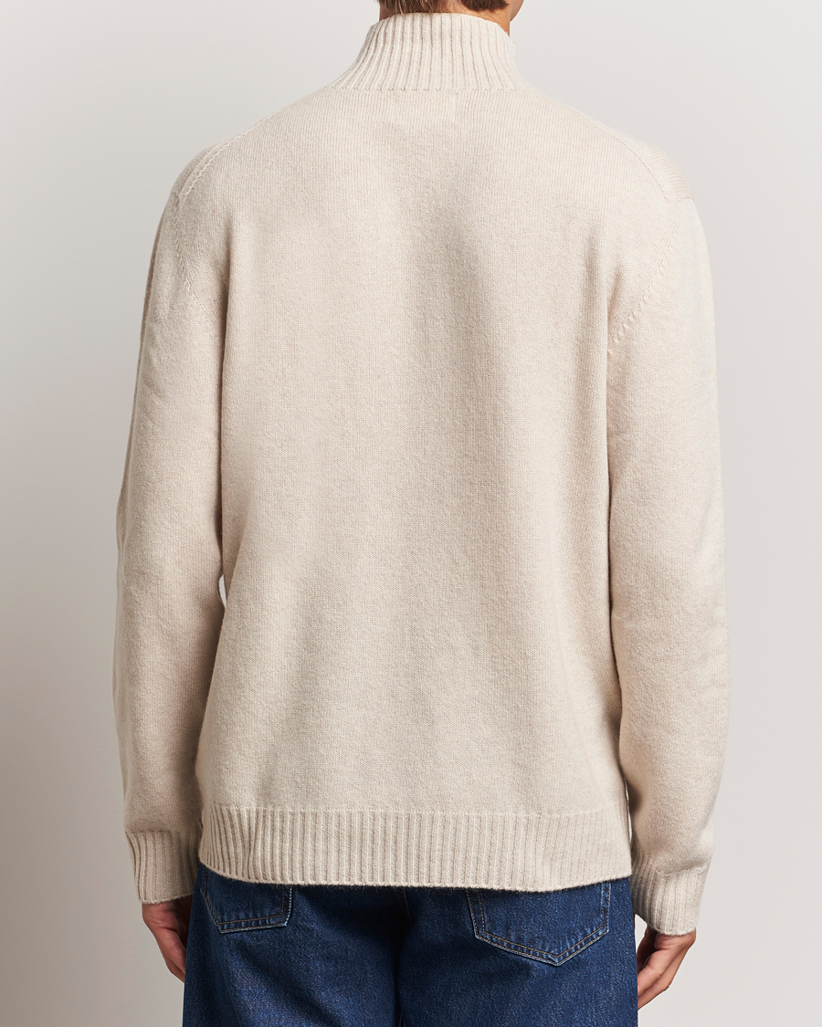 Herr | Tröjor | NN07 | Clark Wool Knitted Polo Ecru