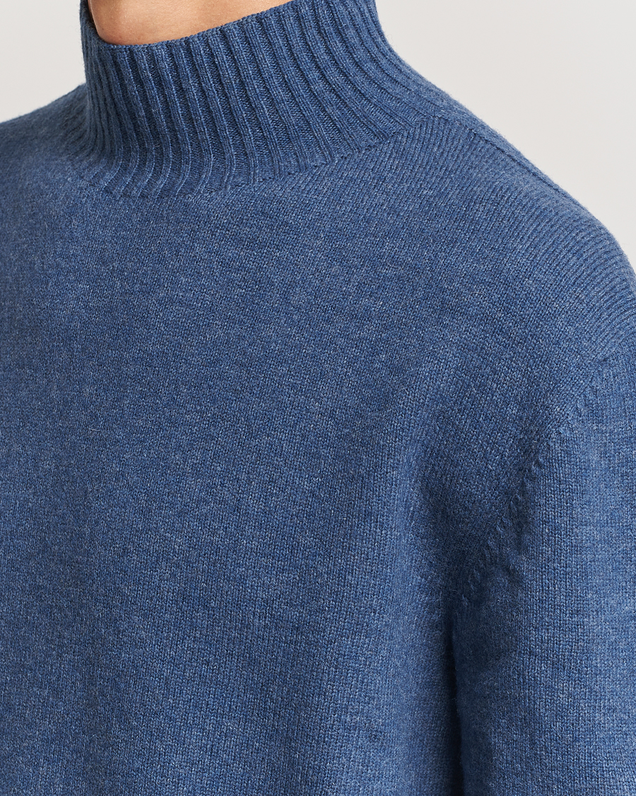 Herr | Tröjor | NN07 | Clark Wool Knitted Polo Bering Sea