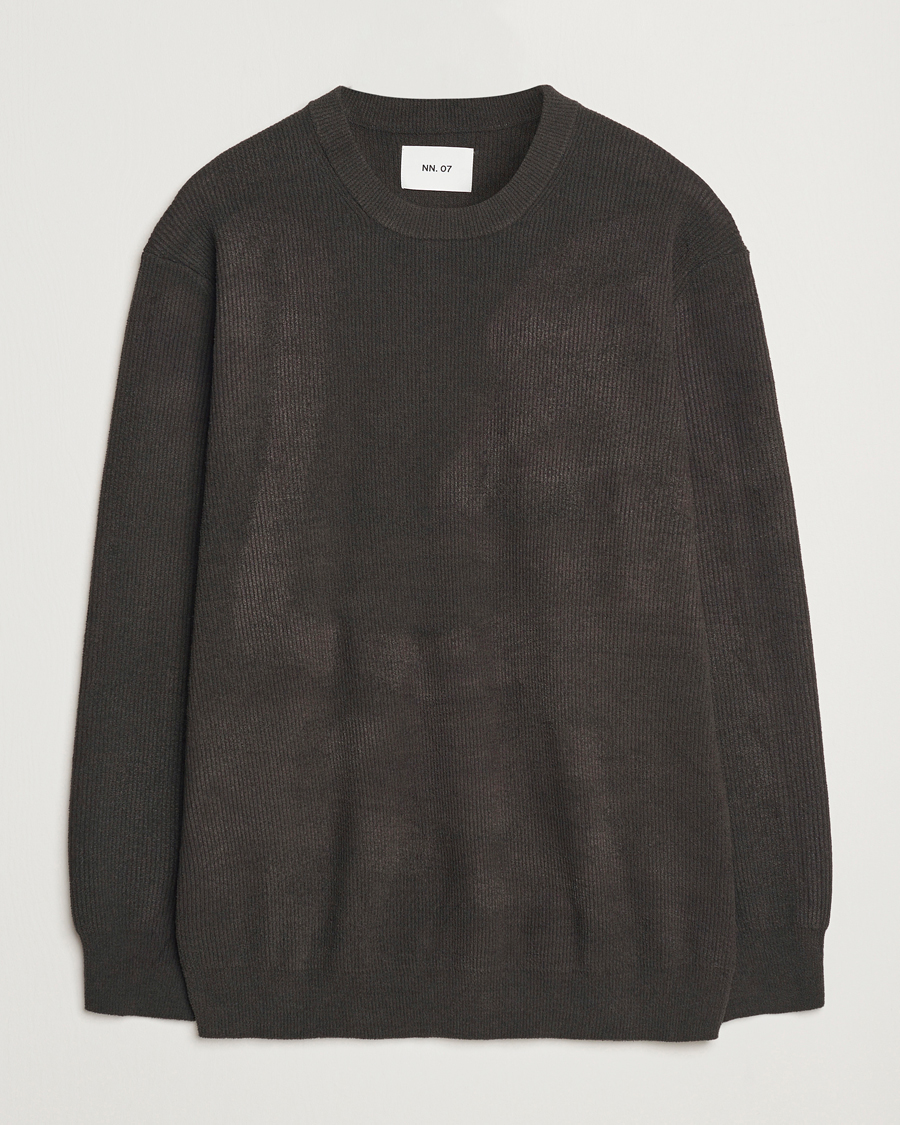 Herr | Tröjor | NN07 | Danny Knitted Sweater Dark Army