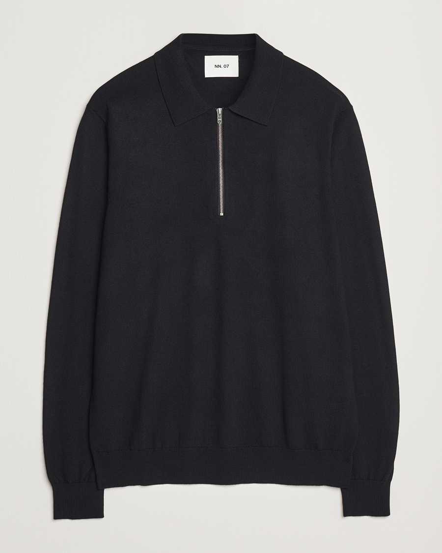 Herr | Tröjor | NN07 | Sergio Half Zip Black