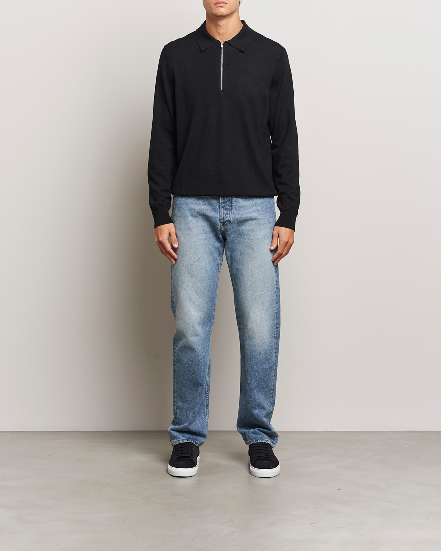 Herr | Tröjor | NN07 | Sergio Half Zip Black