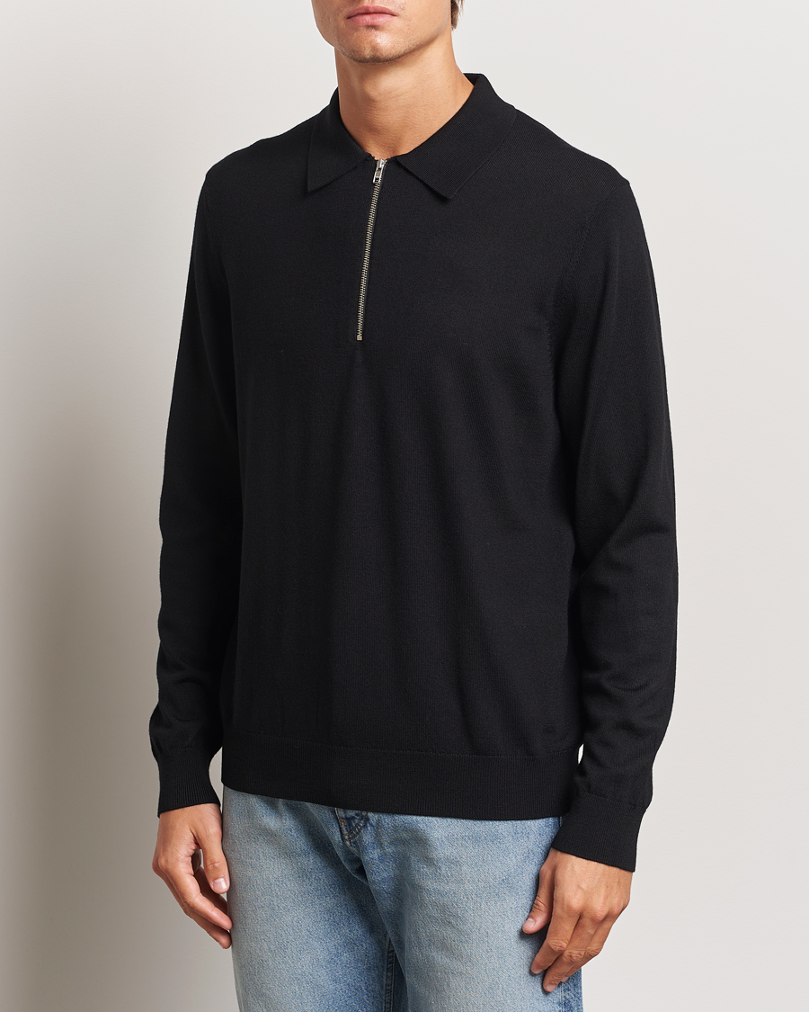 Herr | Tröjor | NN07 | Sergio Half Zip Black