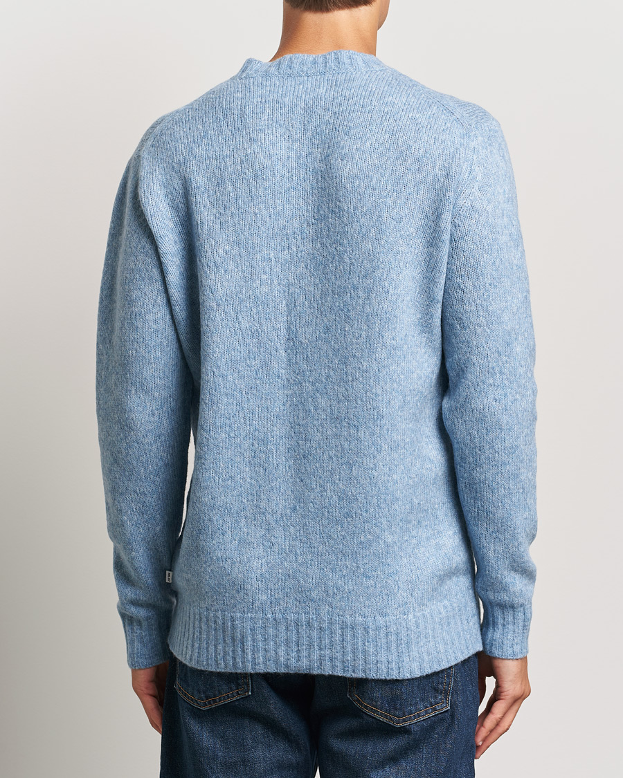 Herr | Tröjor | NN07 | Lee Brushed Wool Crew Neck Tink Blue