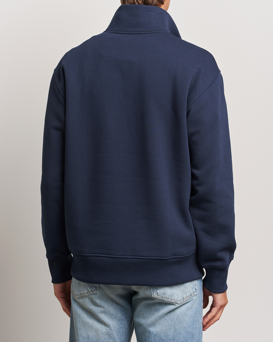 Herr | Tröjor | NN07 | Briggs Half Zip Sweatshirt Navy Blue