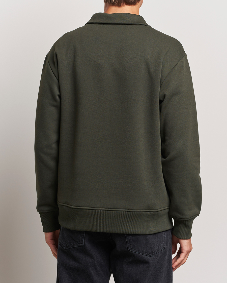 Herr | Tröjor | NN07 | Briggs Half Zip Sweatshirt Dark Army