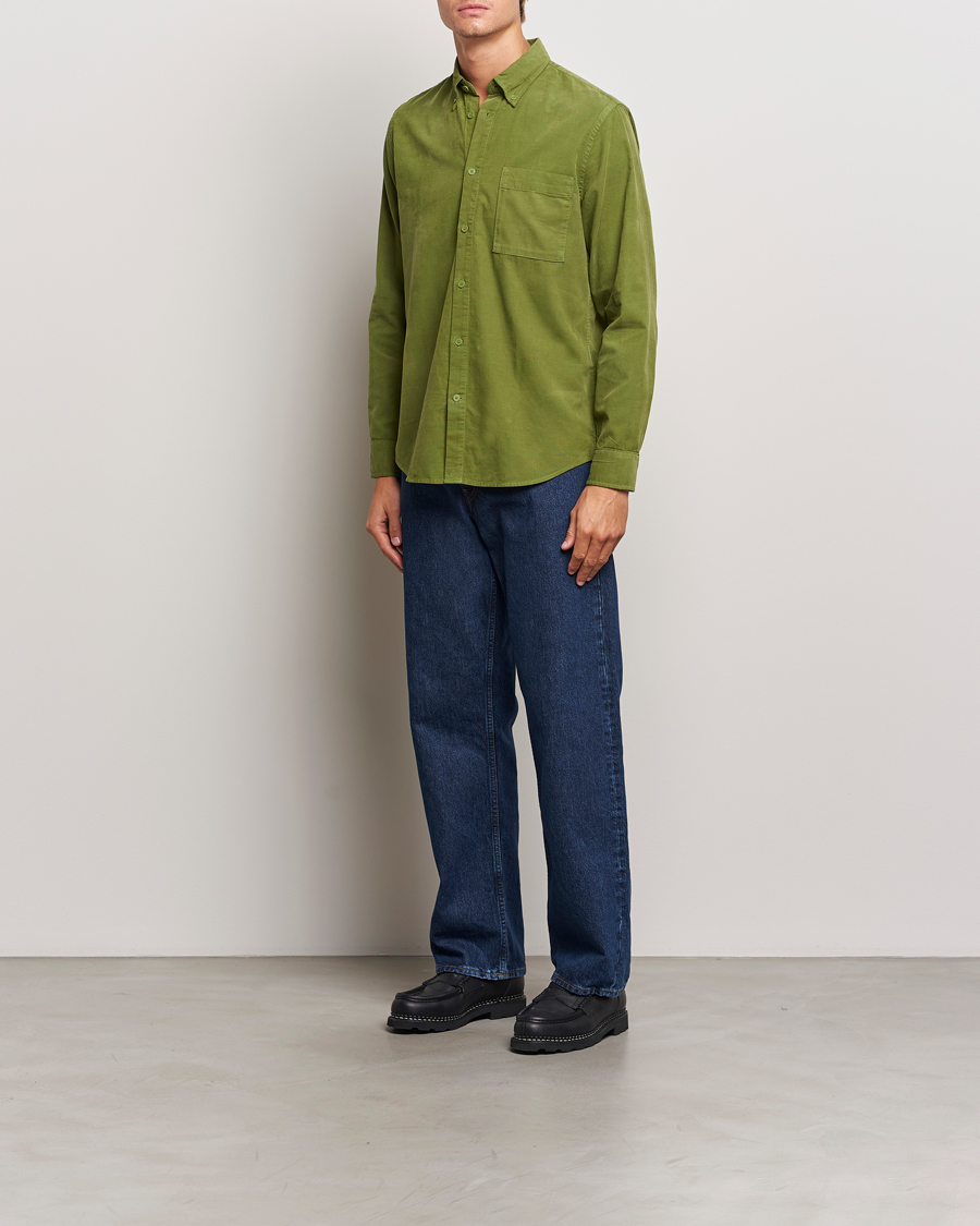 Herr | Skjortor | NN07 | Arne Baby Cord Shirt Cedar Green