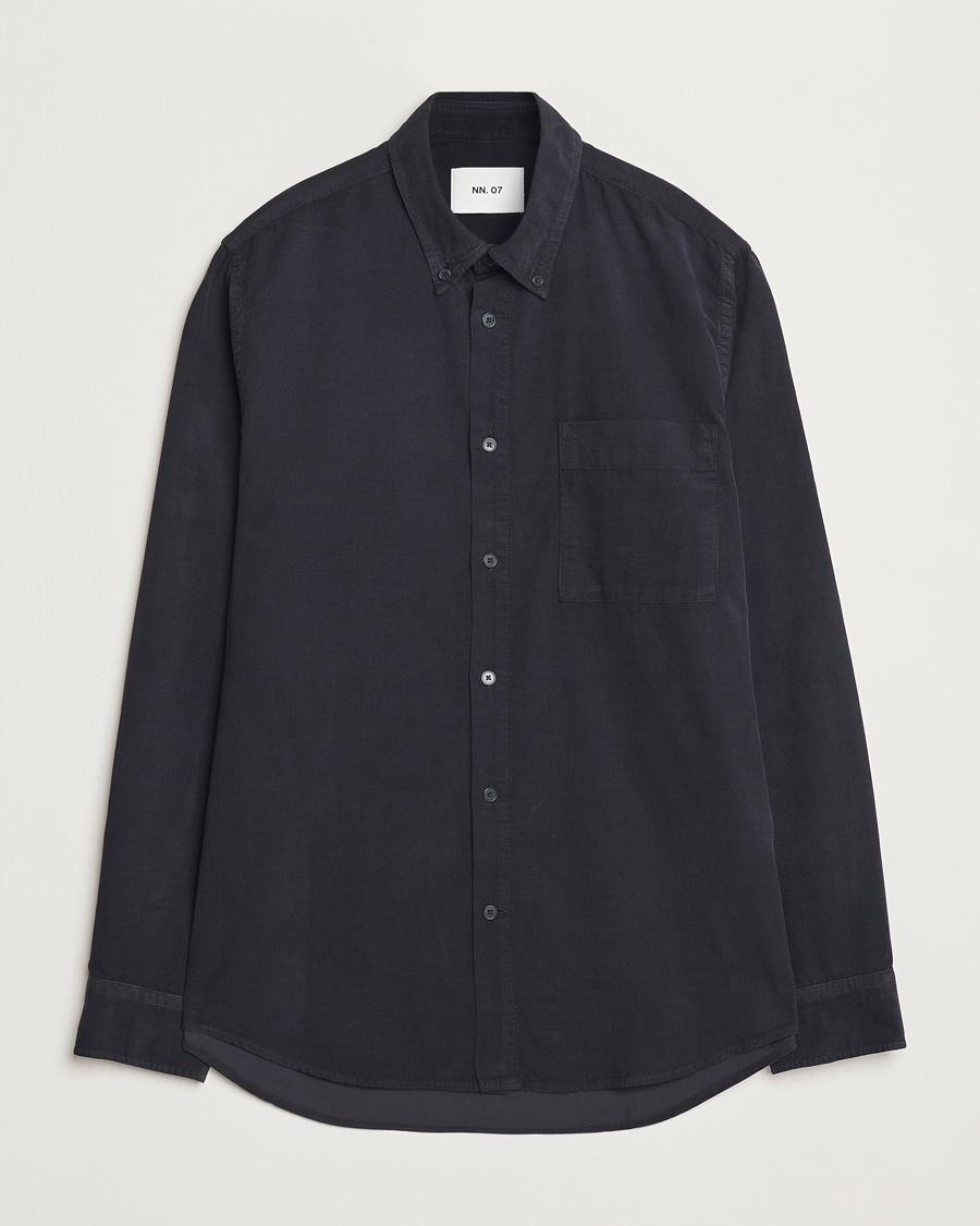 Herr | Skjortor | NN07 | Arne Baby Cord Shirt Black