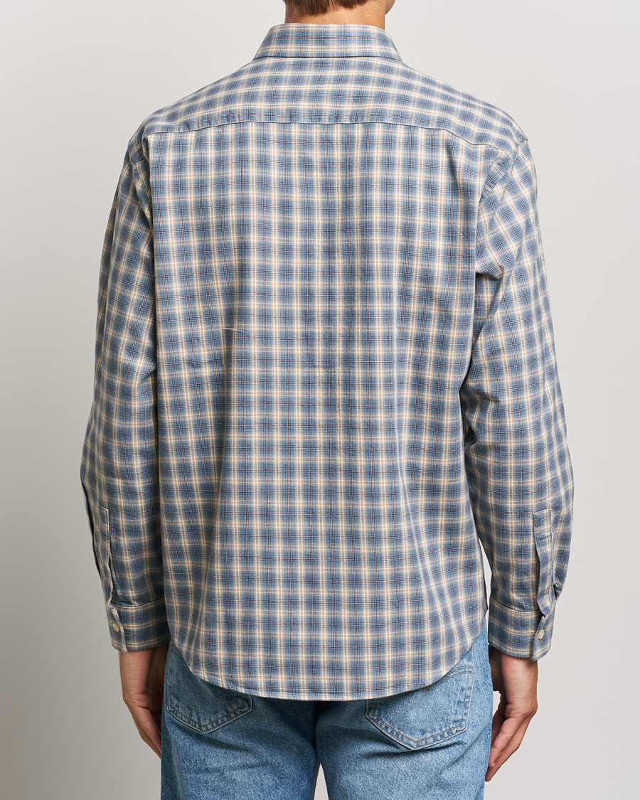 Herr | Skjortor | NN07 | Deon Flannel Shirt Blue Multi