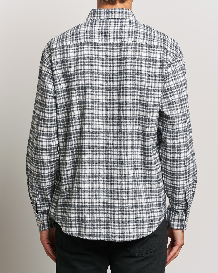 Herr | Skjortor | NN07 | Deon Flannel Shirt Grey/White