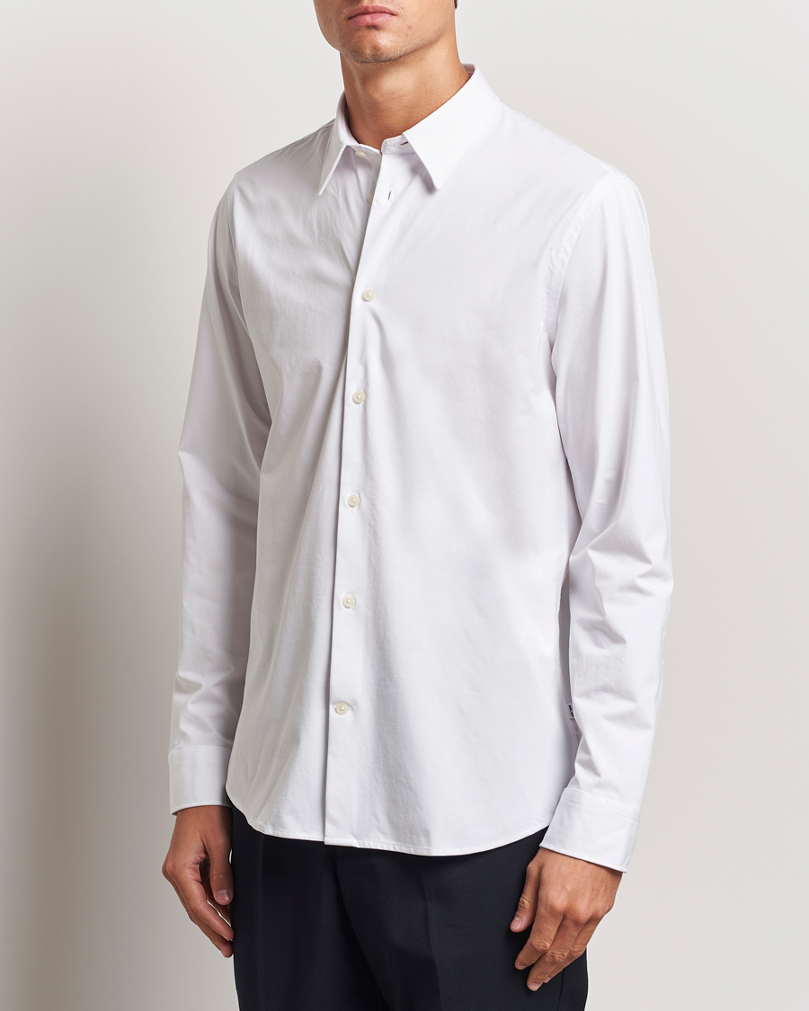 Herr | Skjortor | NN07 | Elian Mercerized Cotton Shirt White