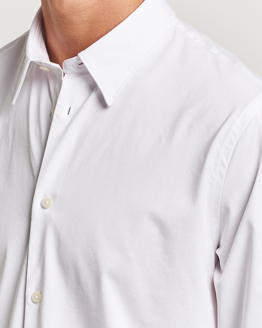 Herr | Skjortor | NN07 | Elian Mercerized Cotton Shirt White