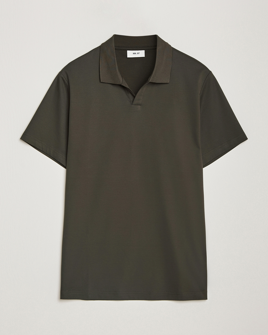 Herr | Pikéer | NN07 | Paul Mercerized Polo Dark Army