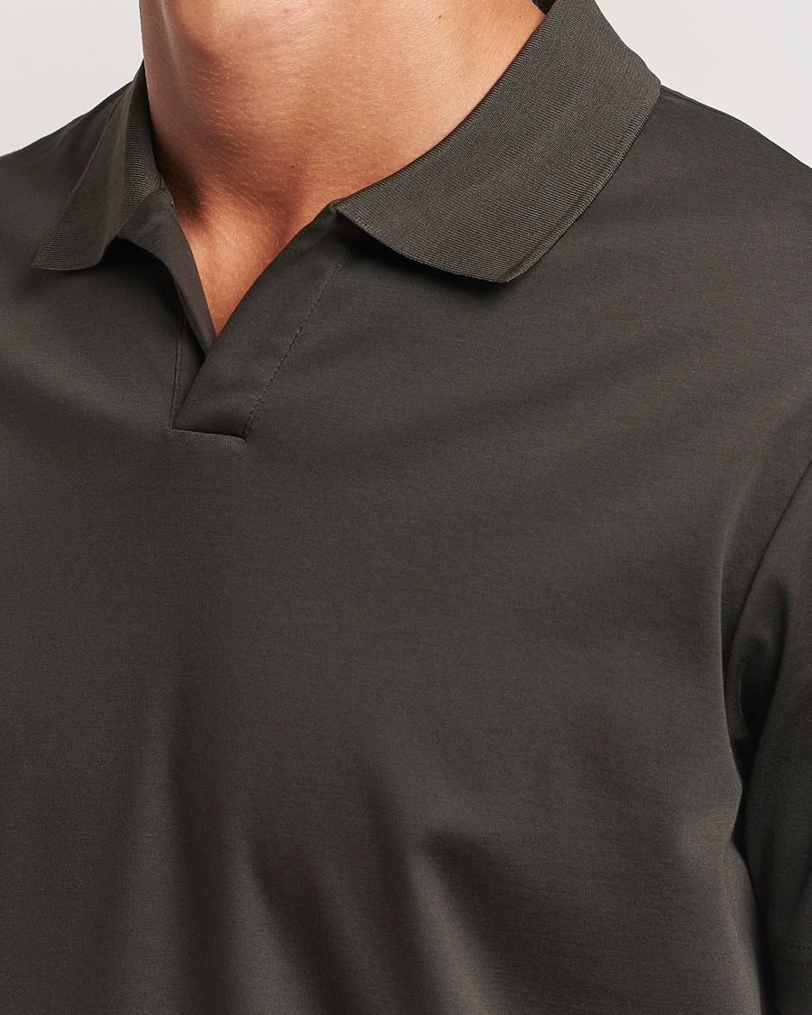 Herr | Pikéer | NN07 | Paul Mercerized Polo Dark Army