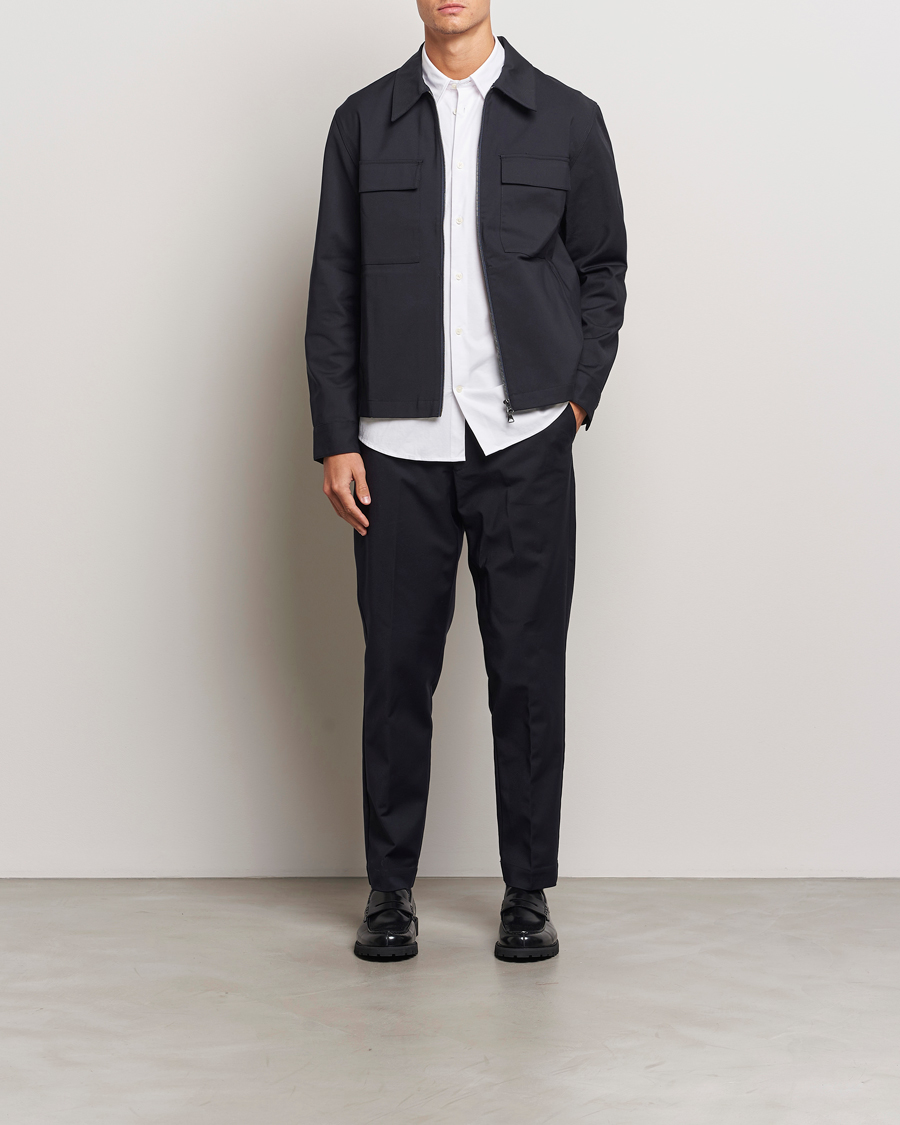 Herr | Skjortor | NN07 | Alban Overshirt Navy Blue