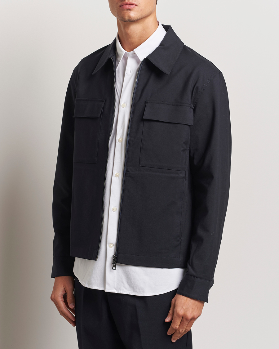 Herr | Skjortor | NN07 | Alban Overshirt Navy Blue