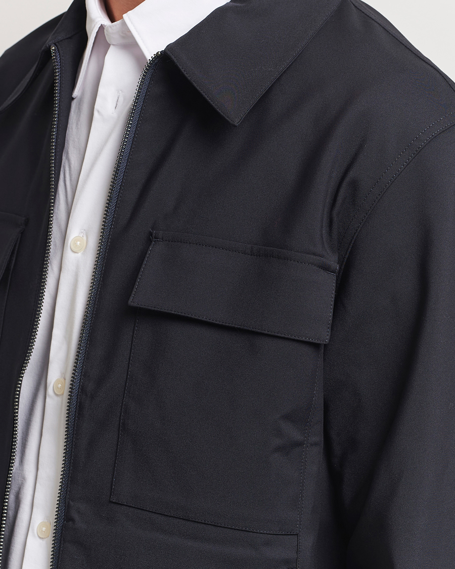 Herr | Skjortor | NN07 | Alban Overshirt Navy Blue