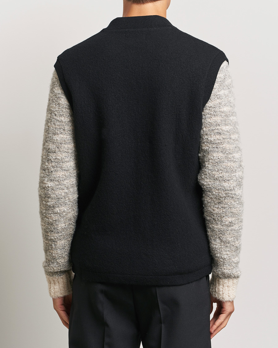 Herr | Tröjor | NN07 | Boiled Wool Vest Black