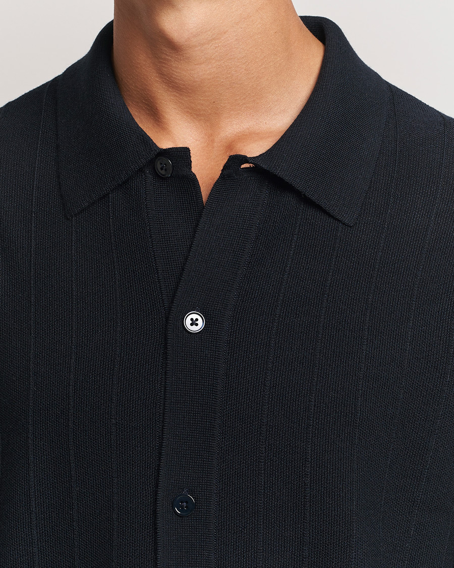 Herr | Tröjor | NN07 | Thor Knitted Cardigan Navy Blue