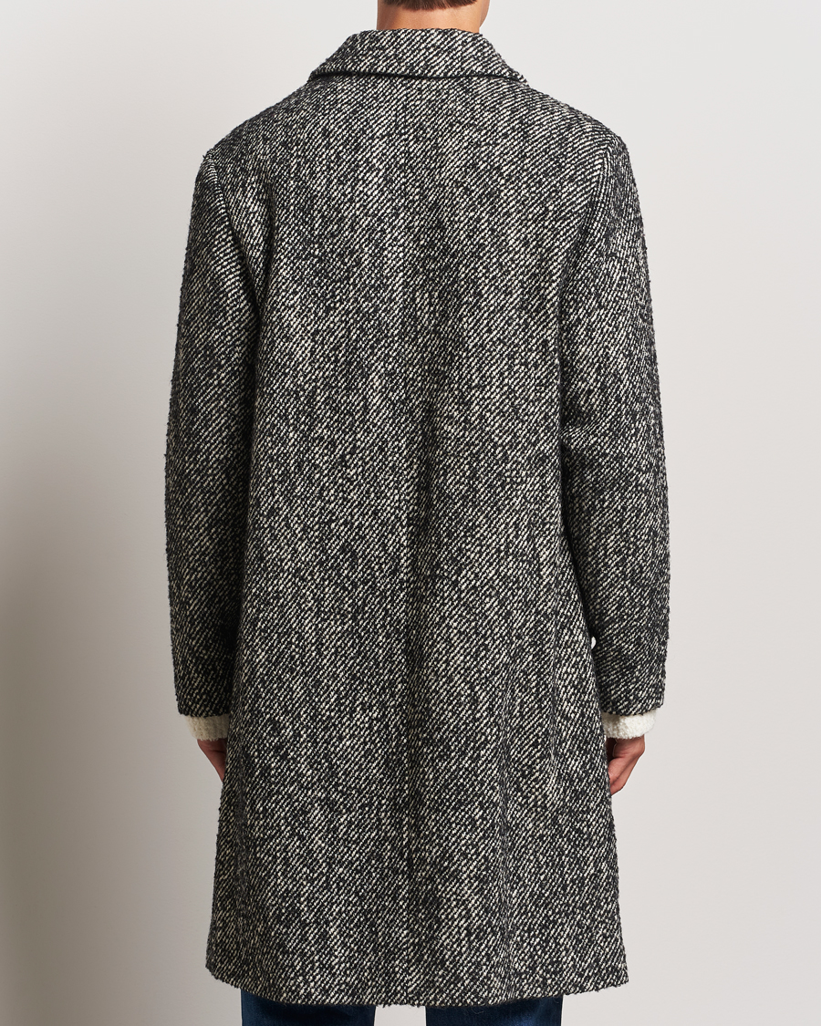 Herr | Jackor | NN07 | Franco Herringbone Coat Black