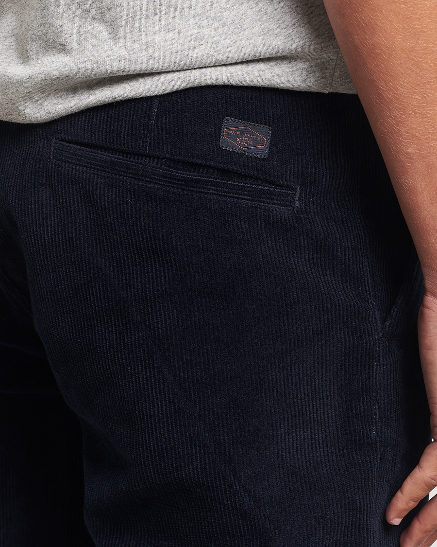 Herr | Byxor | Nudie Jeans | Easy Alvin Corduroy Pants Navy