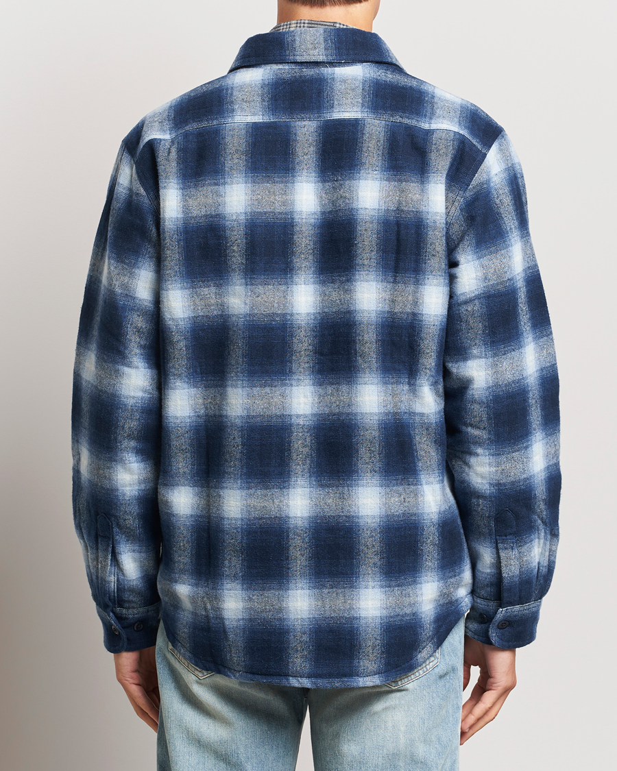 Herr | Jackor | Nudie Jeans | Glenn Padded Checked Shirt Jacket Blue