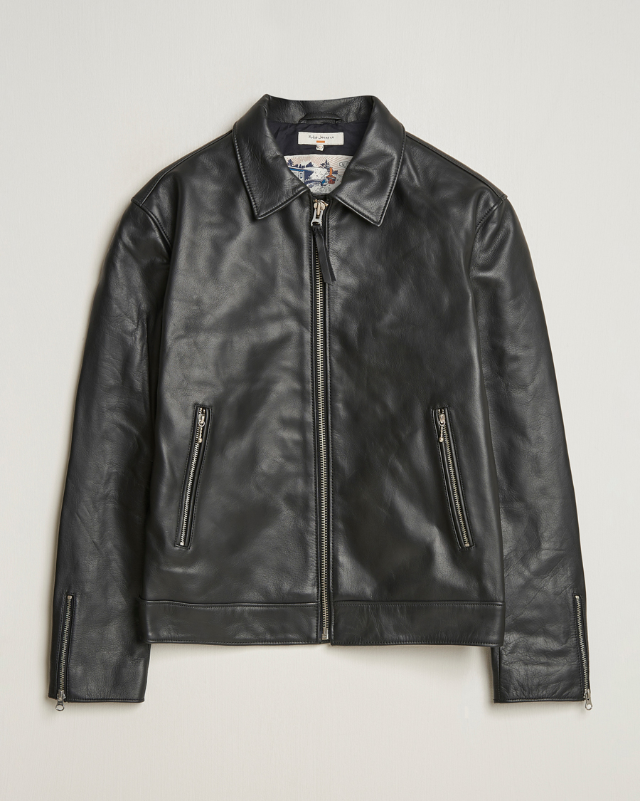 Herr | Jackor | Nudie Jeans | Eddy Rider Leather Jacket Black