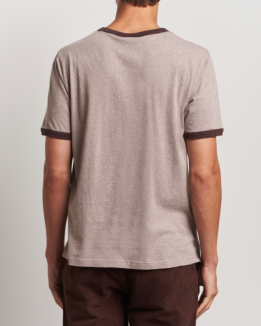 Herr | T-Shirts | Nudie Jeans | Ricky Bad At Sport T-Shirt Beige Melange