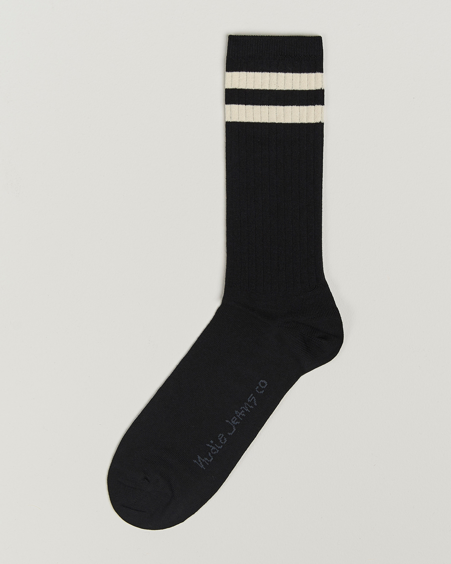 Herr | Underkläder | Nudie Jeans | Amundsson Tennis Socks Black/White