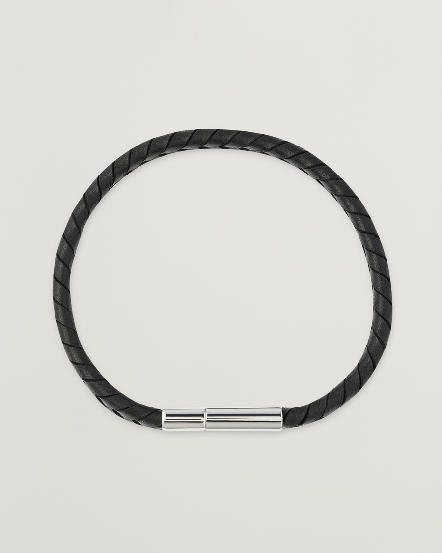 Herr | Paul Smith Two Tone Leather Bracelet Black | Paul Smith | Two Tone Leather Bracelet Black