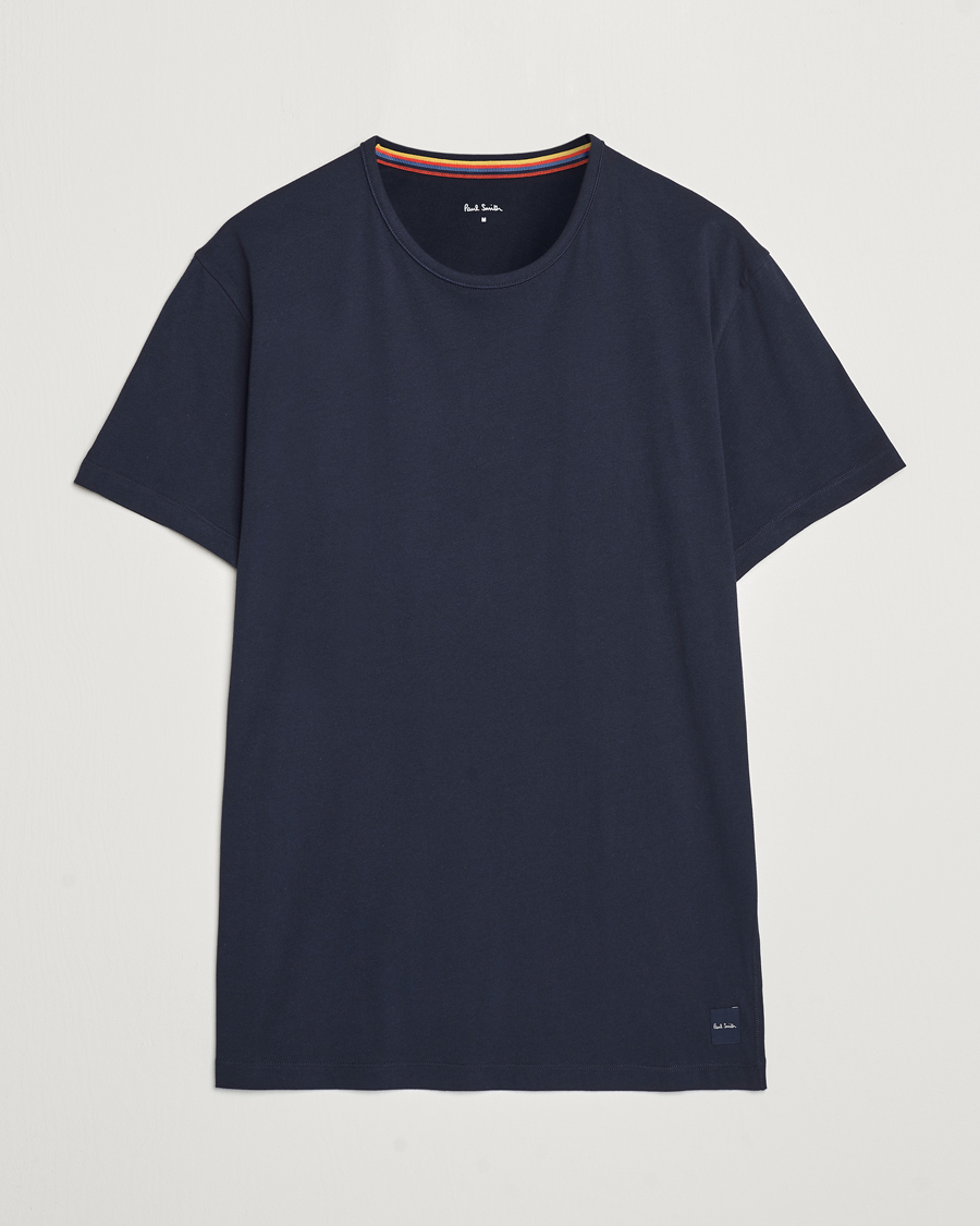 Herr | T-Shirts | Paul Smith | Artist Rib Crew Neck T-Shirt Navy