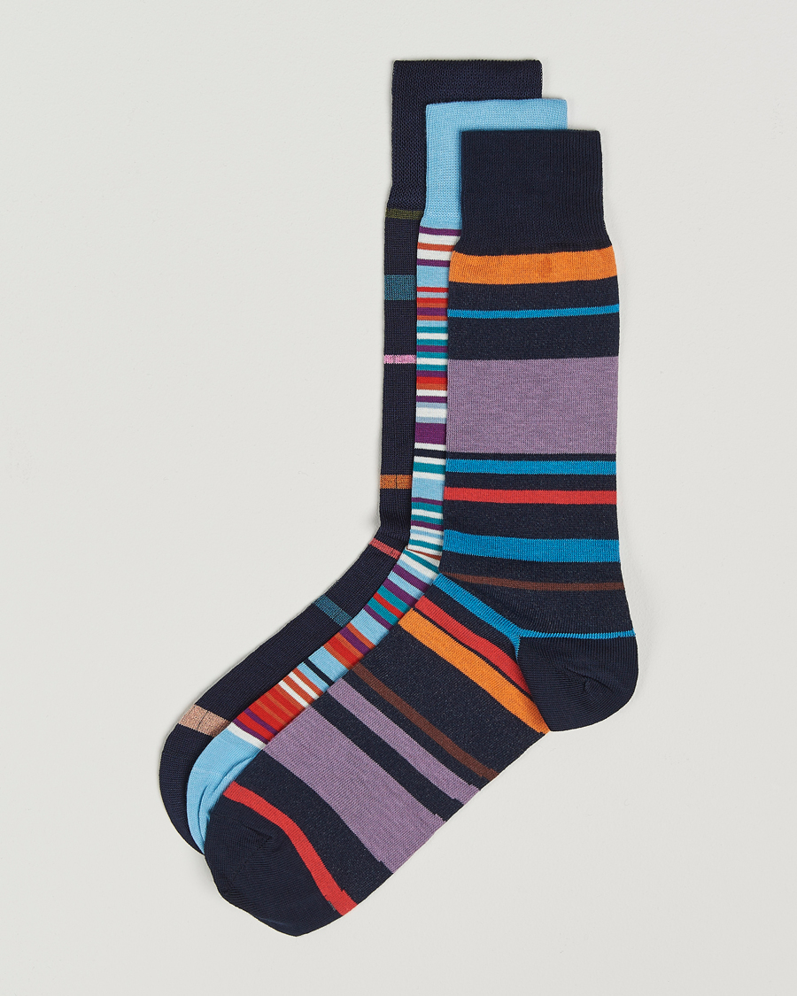 Herr | Underkläder | Paul Smith | 3-Pack Striped Socks Multi