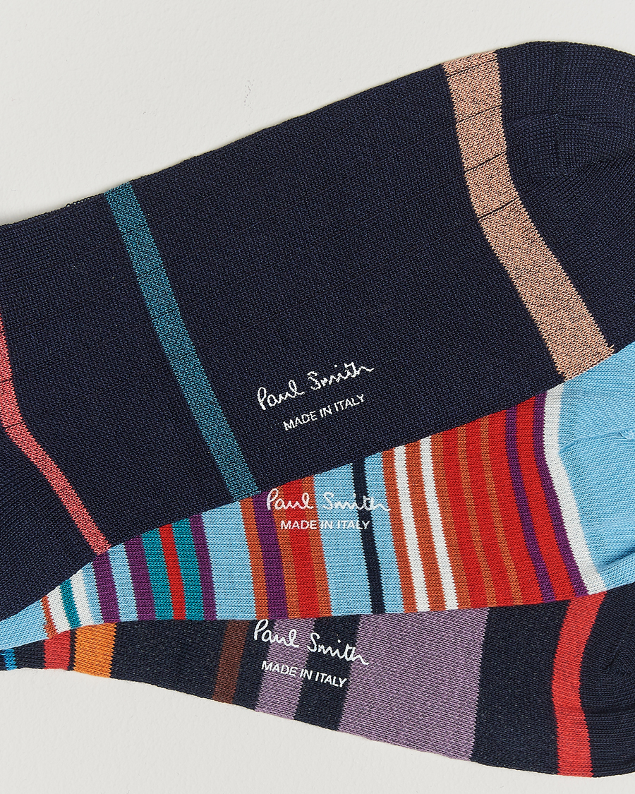 Herr | Underkläder | Paul Smith | 3-Pack Striped Socks Multi