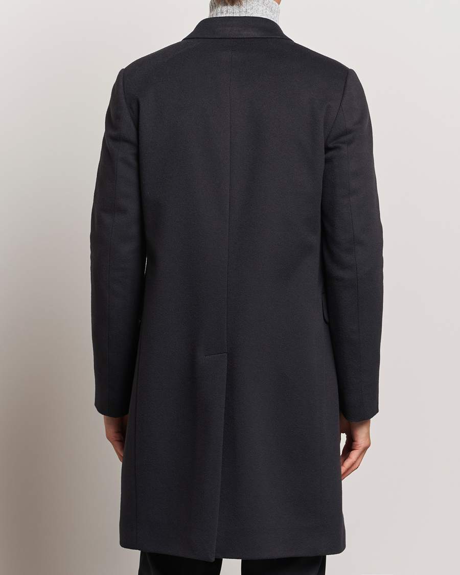 Herr | Jackor | Paul Smith | Wool/Cashmere Double Breasted Coat Black