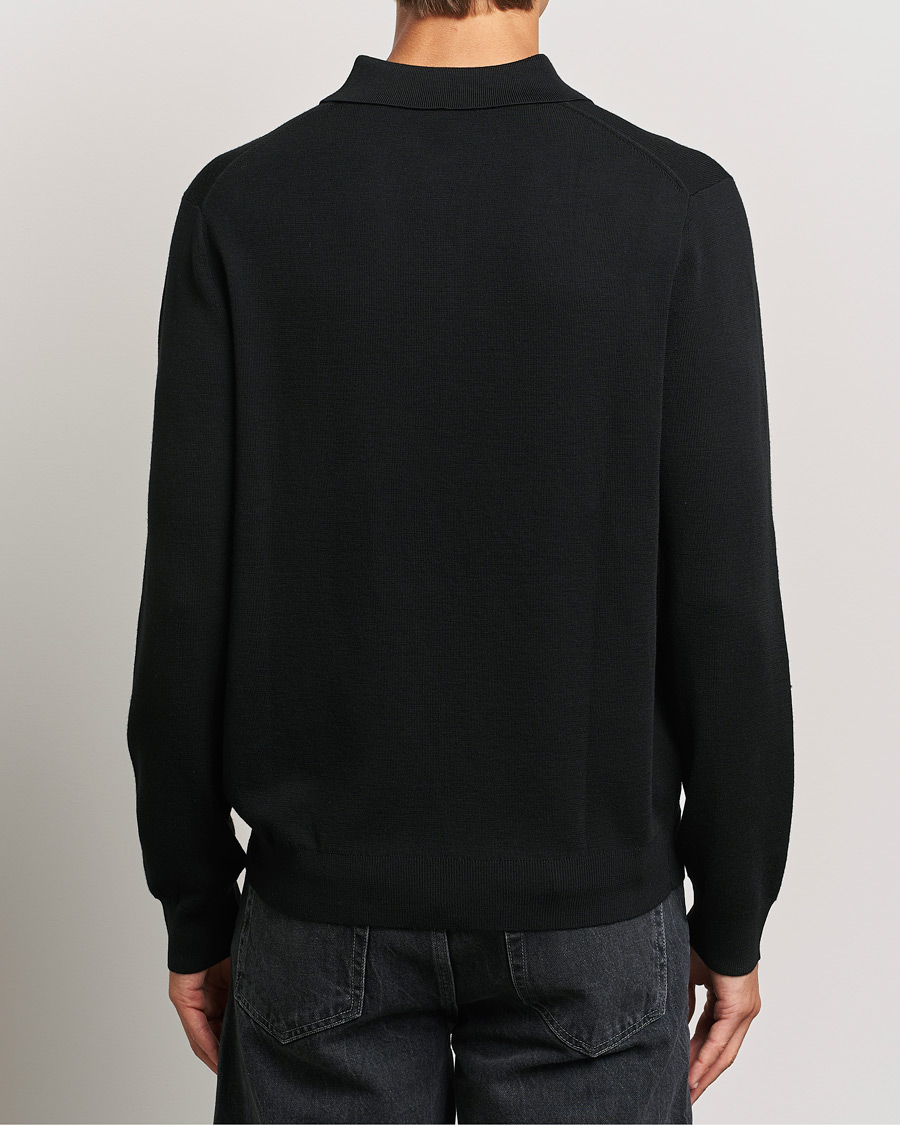 Herr | Tröjor | Paul Smith | Merino Knitted Polo Black