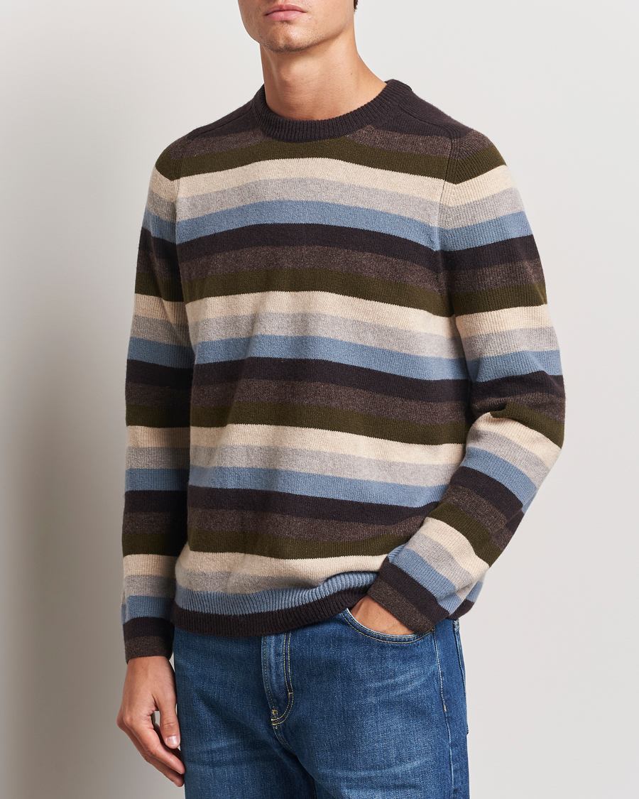 Herr | Tröjor | Paul Smith | Striped Lambswool Knitted Sweater Multi