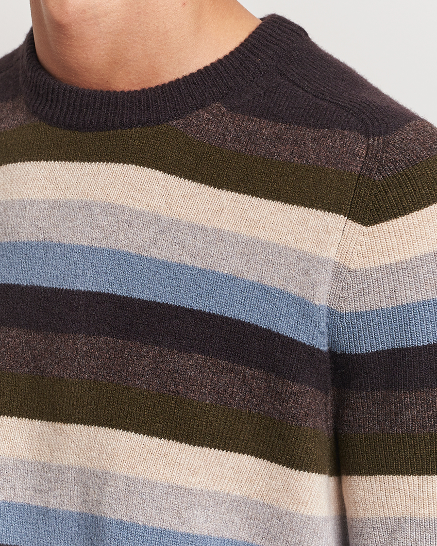 Herr | Tröjor | Paul Smith | Striped Lambswool Knitted Sweater Multi