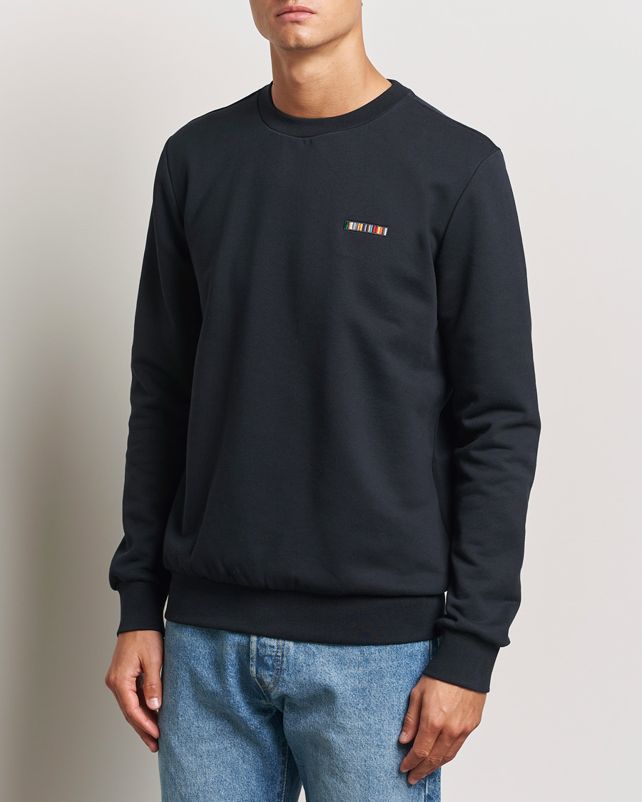 Herr | Tröjor | Paul Smith | Embroidery Crew Neck Sweatshirt Navy