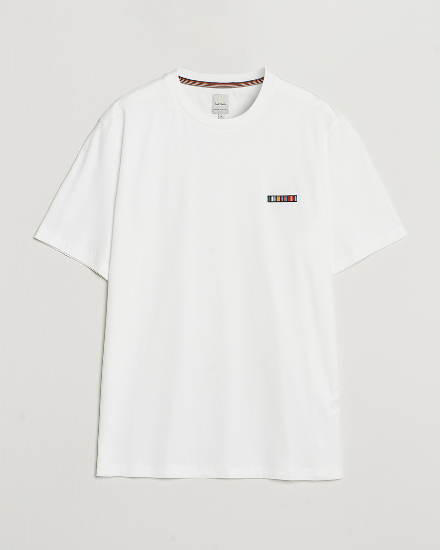 Herr | T-Shirts | Paul Smith | Embroidery Crew Neck T-Shirt White