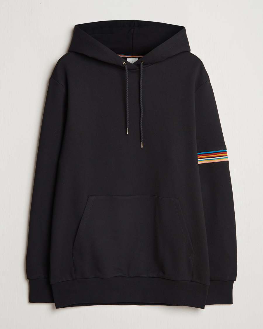 Herr | Tröjor | Paul Smith | Striped Arm Hoodie Black