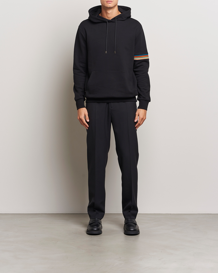 Herr | Tröjor | Paul Smith | Striped Arm Hoodie Black