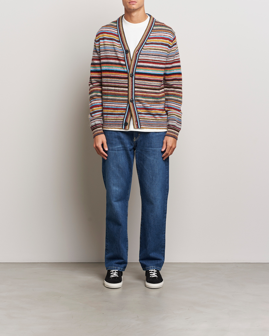 Herr | Tröjor | Paul Smith | Striped Wool Cardigan Multi