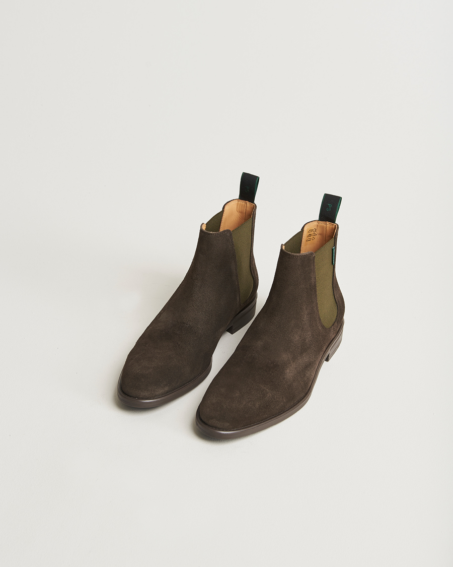 Herr | PS Paul Smith Cedric Suede Chelsea Boot Dark Brown | PS Paul Smith | Cedric Suede Chelsea Boot Dark Brown