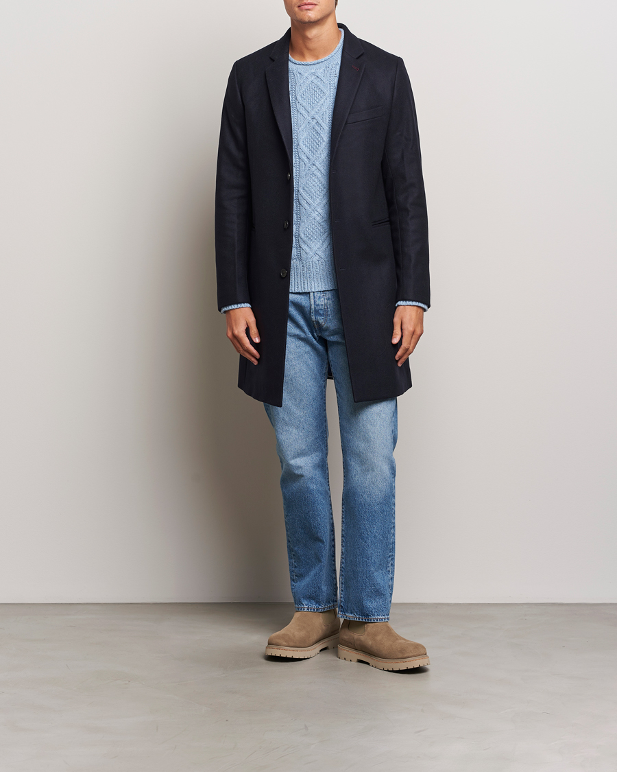 Herr | Jackor | PS Paul Smith | Wool Coat Navy