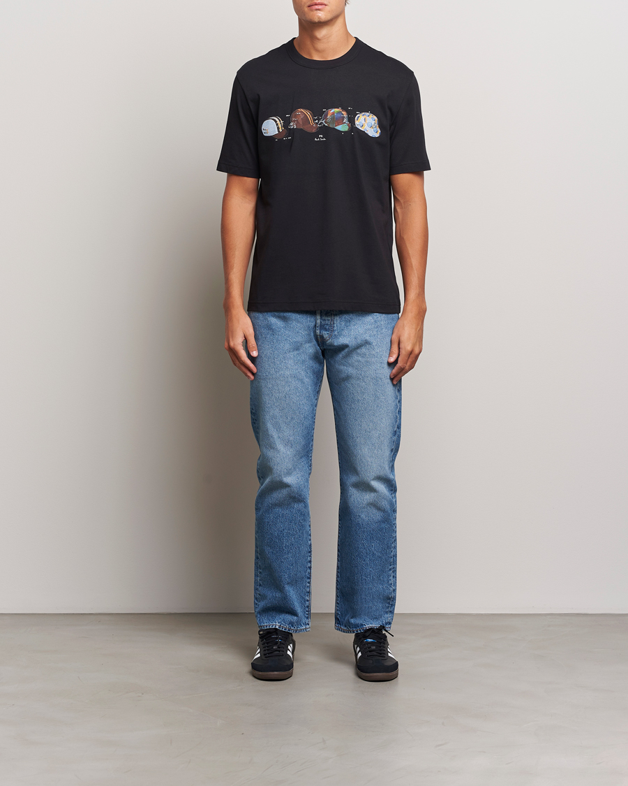 Herr | T-Shirts | PS Paul Smith | Cycling Caps Crew Neck T-Shirt Black